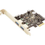 SIIG DP USB 3.0 2-Port PCIe Adapter Card (Black)