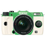 Pentax Q10 Compact Mirrorless Camera with 5-15mm Lens (Green / White)