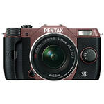 Pentax Q10 Compact Mirrorless Camera with 5-15mm Lens (Cocoa Brown / Black)