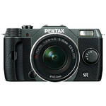 Pentax Q10 Compact Digital Interchangeable Lens Camera with 5-15mm Lens (Olive Green / Black)