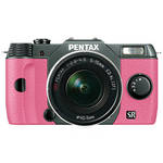 Pentax Q10 Compact Digital Interchangeable Lens Camera with 5-15mm Lens (Olive Green / Pink)