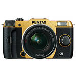 Pentax Q10 Compact Mirrorless Camera with 5-15mm Lens (Gold / Black)