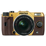 Pentax Q10 Compact Mirrorless Camera with 5-15mm Lens (Gold / Brown)