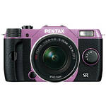 Pentax Q10 Compact Mirrorless Camera with 5-15mm Lens (Lilac / Black)