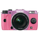 Pentax Q10 Compact Mirrorless Camera with 5-15mm Lens (Lilac / Pink)