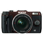Pentax Q10 Compact Mirrorless Camera with 5-15mm Lens (Metal Brown / Black)