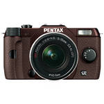 Pentax Q10 Compact Mirrorless Camera with 5-15mm Lens (Metal Brown / Brown)