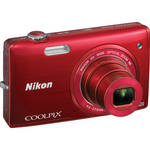 Nikon COOLPIX S5200 Digital Camera (Red)