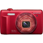 Olympus VR-370 16MP Digital Camera with 12.5x Optical Zoom - Red