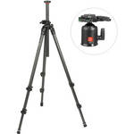 Oben CC-2310LA 3-Section Carbon Fiber Lateral Tripod Legs with BA-2 Ball Head