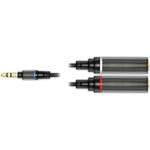 IK Multimedia 23.6" Mono Output Splitter Cable - 1/8" Male Jack to 2x 1/4" Female Jacks