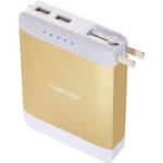 Sanho HyperJuice 10,400mAh Dual USB Battery Pack with Stealth Plug (Gold)