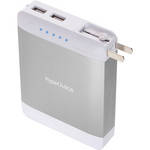 Sanho HyperJuice 10,400mAh Dual USB Battery Pack with Stealth Plug (Silver)