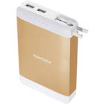 Sanho HyperJuice 15,600mAh Dual USB Battery Pack with Stealth Plug (Gold)