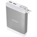 Sanho HyperJuice 15,600mAh Dual USB Battery Pack with Stealth Plug (Silver)