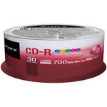 Sony CD-R Data Recordable Media, 30 Pack Spindle