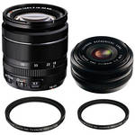 Fujifilm XF 18mm and 18-55mm Lens Kit with Protector Filters