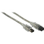 Tether Tools 15' FireWire 800 9-pin to FireWire 400 6-pin Cable (Clear)
