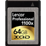 Lexar 64GB XQD Professional 1100x Memory Card