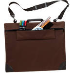 Prat SOFTSIDE 24x27 BROWN w/PENCIL CASE