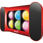 i.Sound iGLOWSOUND SPKR w/DANCING LIGHTS - RED