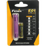 Fenix Flashlight E01 LED Flashlight (Purple)