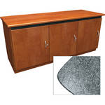 Middle Atlantic Contemporary-Style Finishing Kit for 3-Bay Credenza Rack (Greystone)