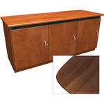 Middle Atlantic Contemporary-Style Finishing Kit for 3-Bay Credenza Rack (Dark Pecan)