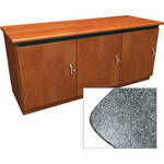 Middle Atlantic Contemporary-Style Finishing Kit for 3-Bay Credenza Rack (Greystone)