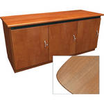 Middle Atlantic Contemporary-Style Finishing Kit for 3-Bay Credenza Rack (Light Walnut)