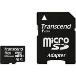 Transcend 16GB microSDHC Ultimate Class 10 UHS-I Memory Card with microSD Adapter