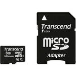 Transcend 8GB microSDHC Ultimate Class 10 UHS-I Memory Card with microSD Adapter