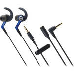 Audio-Technica ATH-CKP500 SonicSport In-Ear Headphones (Blue)