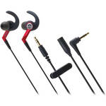 Audio-Technica ATH-CKP500 SonicSport In-Ear Headphones (Red)