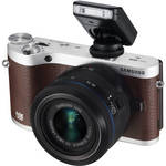 Samsung NX300 Mirrorless Digital Camera with 20-50mm F/3.5-5.6 ED II Lens (Brown)