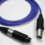 Canare L4E6S XLR CBL w/NEUTRIK UNISEX 3' BL
