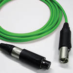 Canare L4E6S XLR CBL w/NEUTRIK UNISEX 3'GREEN