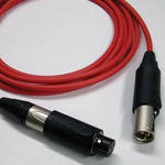 Canare L4E6S XLR CBL w/NEUTRIK UNISEX 3' RED