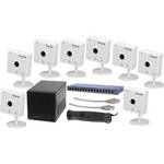 Vivotek 8 x IP8133 Indoor POE Fixed Network Cameras with Video Storage Kit