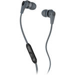 Skullcandy INK'D MIC'D Earbud Headphones (Grey and Black)
