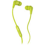 Skullcandy INK'D MIC'D Earbud Headphones (Lime Green and Black)