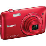 Nikon COOLPIX S3500 Digital Camera (Red)