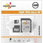 KJB SECURITY PRODUCTS 16GB 3-IN-1 MICRO HC CARD TRIO