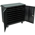 Luxor LLTS24-B 24-Bay Laptop Storage / Recharging Cart (Black)