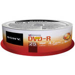 Sony DVD-R 4.7 GB Recordable Discs (Spindle Pack of 25)