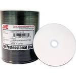 JVC DVD-R 4.7 GB White Inkjet Hub-Printable Recordable Discs (Pack of 100)