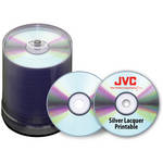 JVC DVD+R 8X SILVER THERMAL LAQUER 100-PK