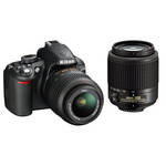 Nikon D3100 DSLR Camera with NIKKOR 18-55mm and 55-200mm DX Lenses