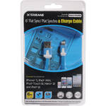Xtreme Cables 6' Flat USB to Lightning Sync & Charge Cable (Blue)