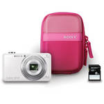 Sony Cyber-shot DSC-WX80 Digital Camera Bundle (White)